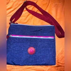 Kipling purple and blue Crossbody Bag retro